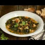 Receta deliciosa: Sopa de pollo, espinacas y alcachofas