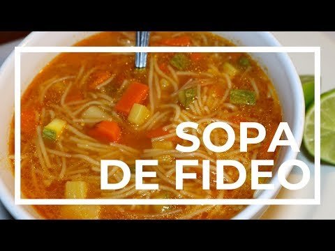 Sopa de fideos tradicional: una deliciosa receta casera