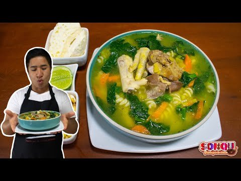 Receta deliciosa: Sopa de pollo, espinacas y alcachofas